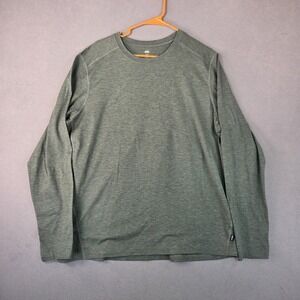REI Co-op Shirt Mens XL Green Heather Long Sleeve Crewneck Stretch Performance